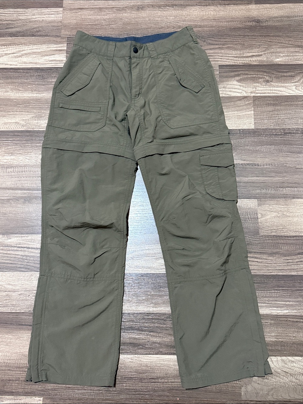 Eastern Mountain Sports Olive Green Hiking Convertible pants